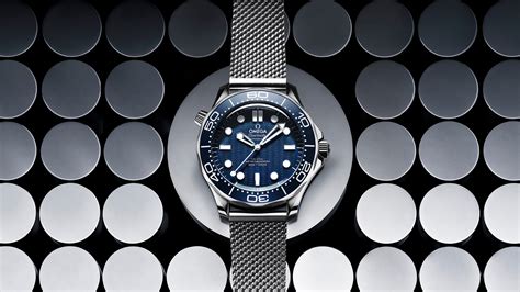 omega seamaster james bond mens watch 2222.80|omega bond watch 60th anniversary.